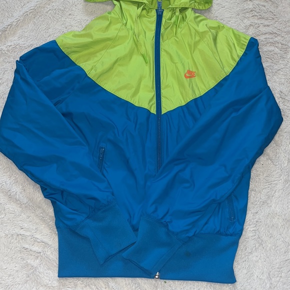 Nike blue and green jacket/ windbreaker - Picture 2 of 7